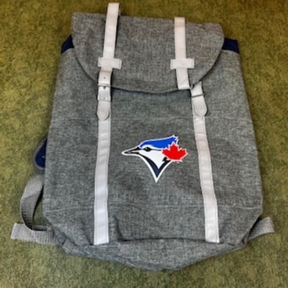 Toronto Blue Jays Backpack Grey Felt Laptop Bag School Travel ew Without Tags